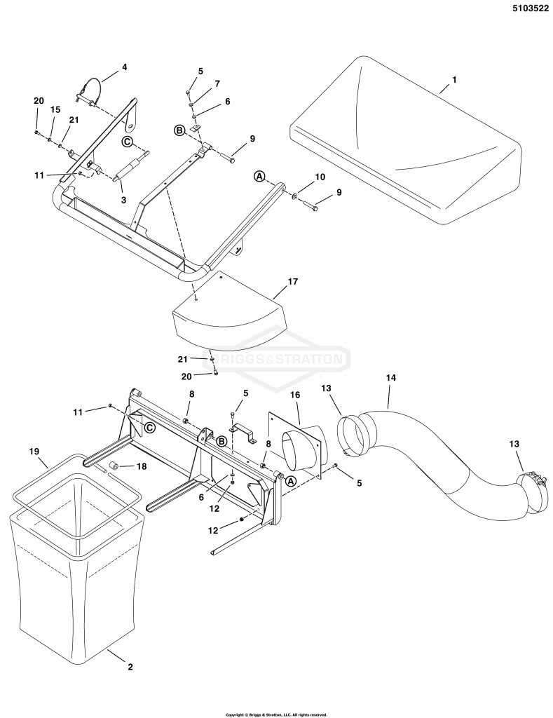 2-Bag Catcher & Cover Group