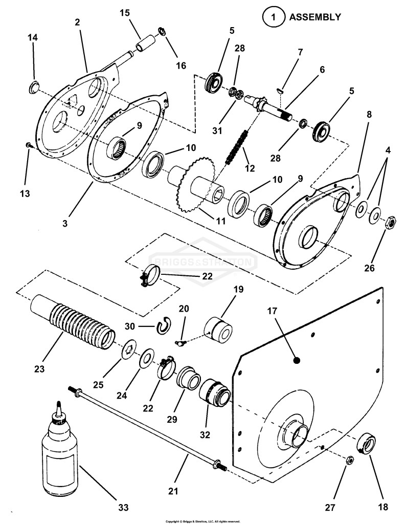 Chain Case, L.H. Fender