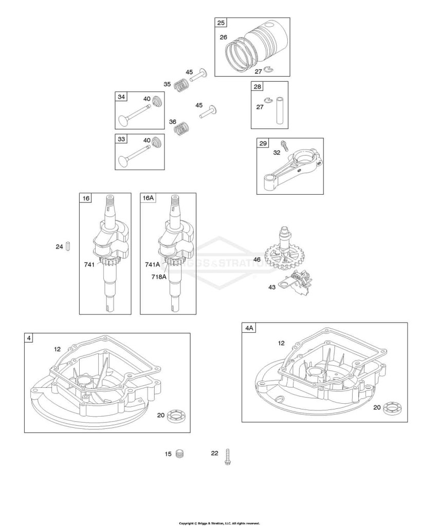 Camshaft, Crankcase Cover/Sump, Crankshaft, Piston/Rings/Connecting Rod