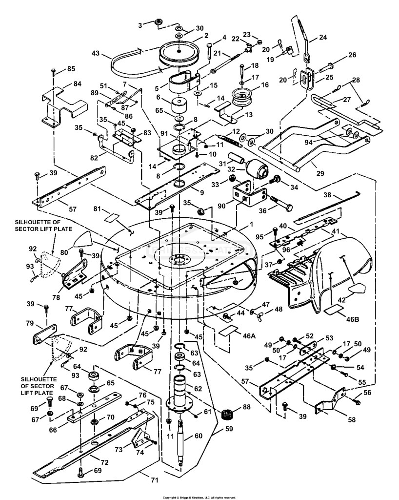 33 Cutting Deck, Belts, Brakes