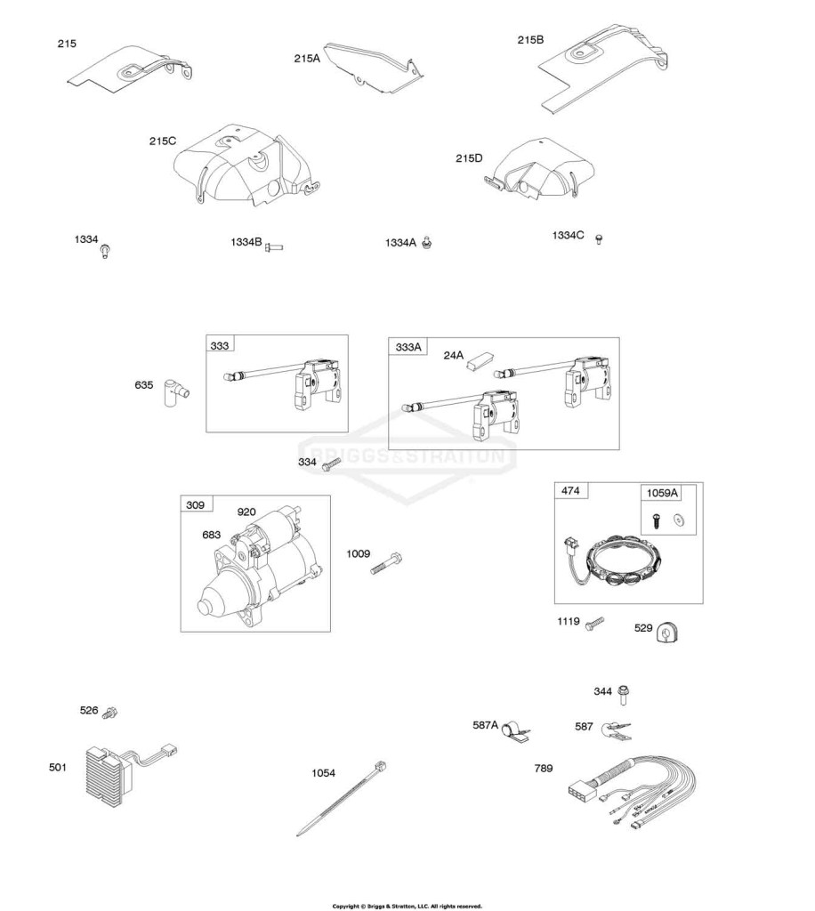 Air Guides, Armatures, Starter Motor, Wires
