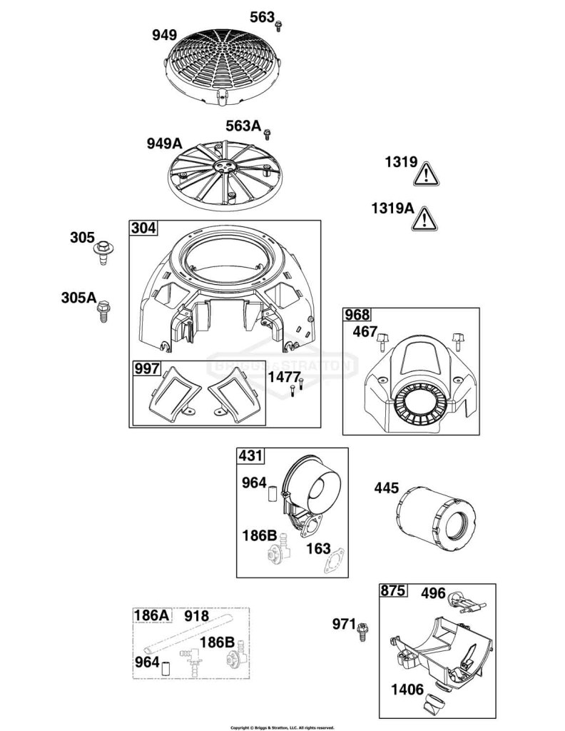 Blower Housing and Air Cleaner Group