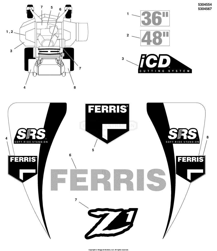 Decal Group - Brand & Model
