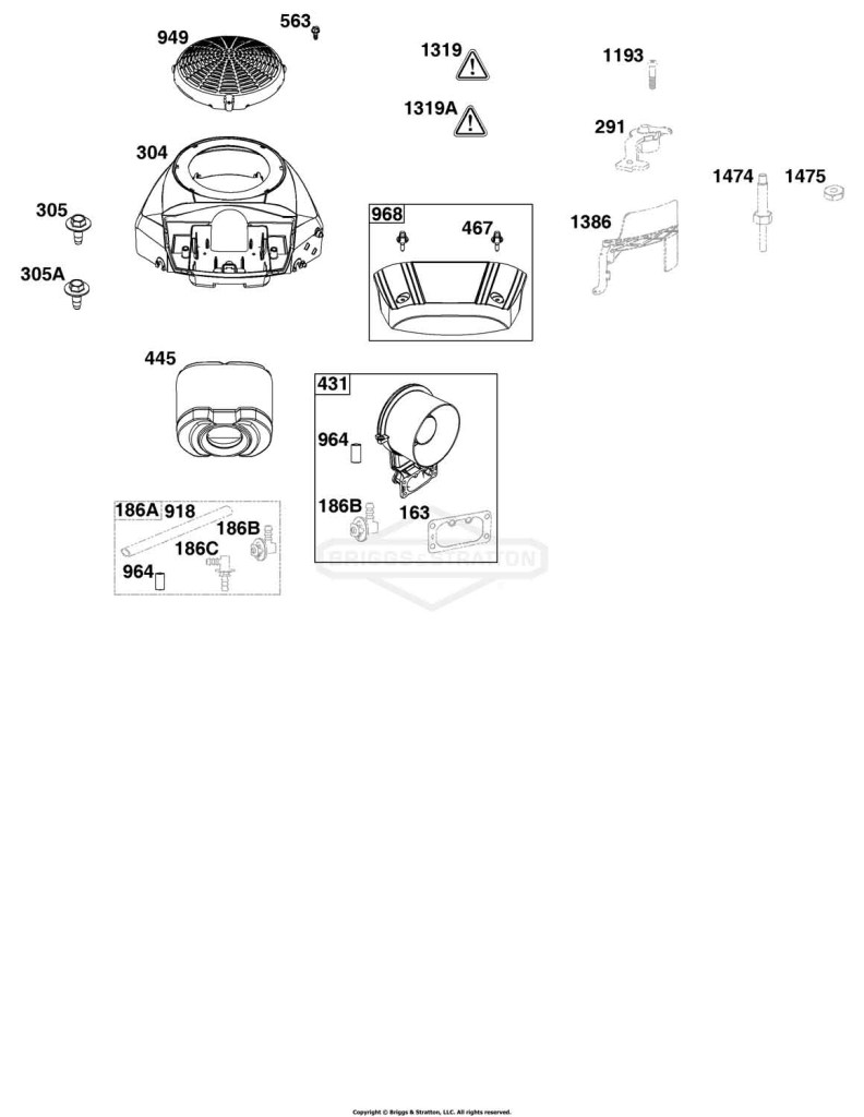 Blower Housing and Air Cleaner Group