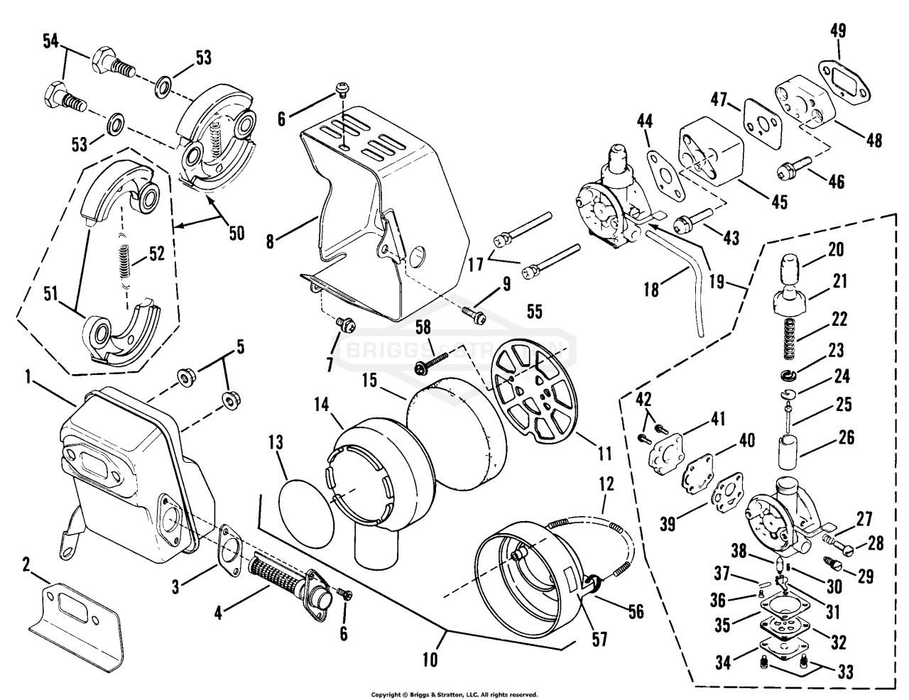 4150R.T. Engine And Clutch Assembly