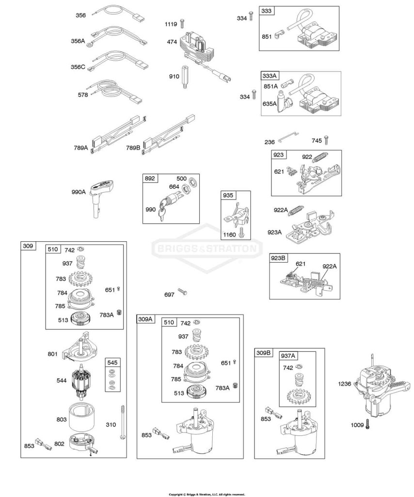 Alternator, Electric Starter, Electrical, Flywheel Brake, Ignition