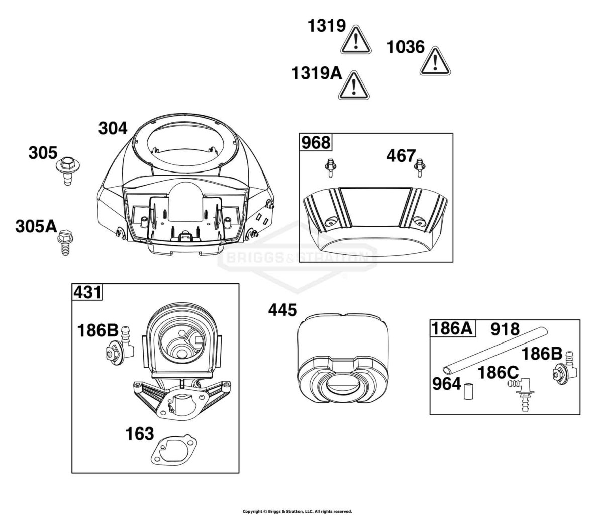 Blower Housing and Air Cleaner Group