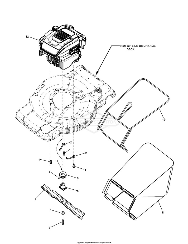 Engine, Blade & Grass Bag Group