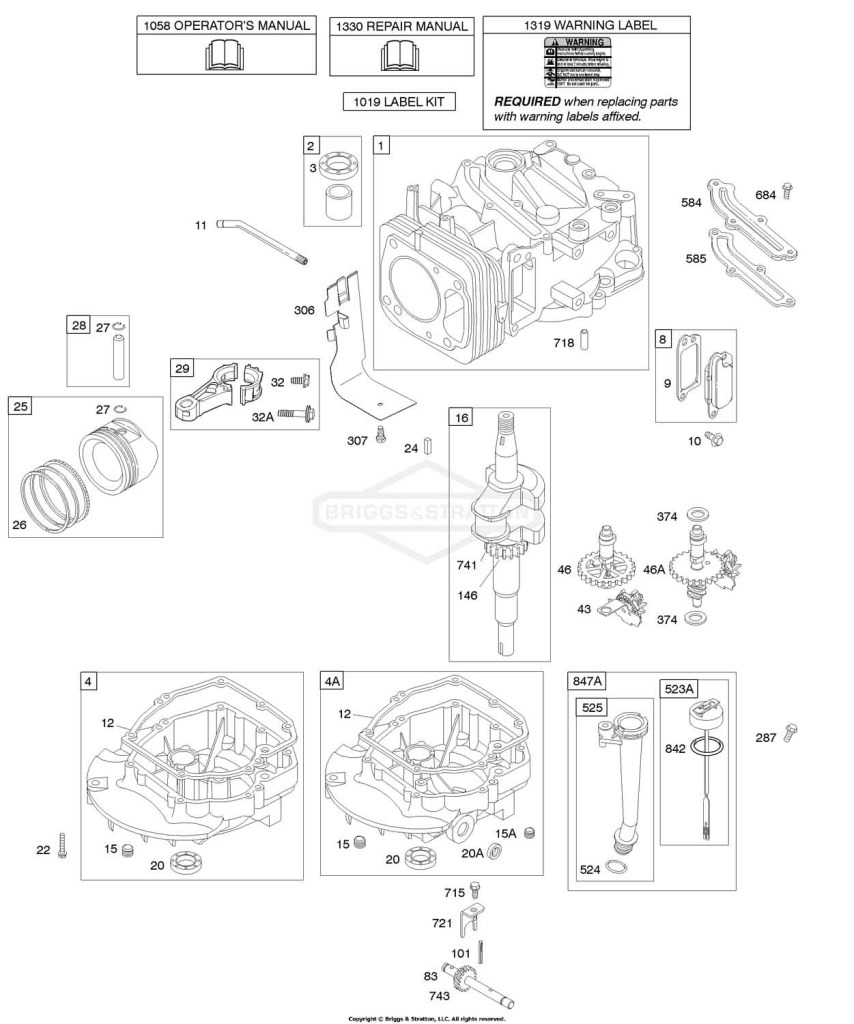 Camshaft, Crankshaft, Cylinder, Engine Sump, Lubrication, Piston Group