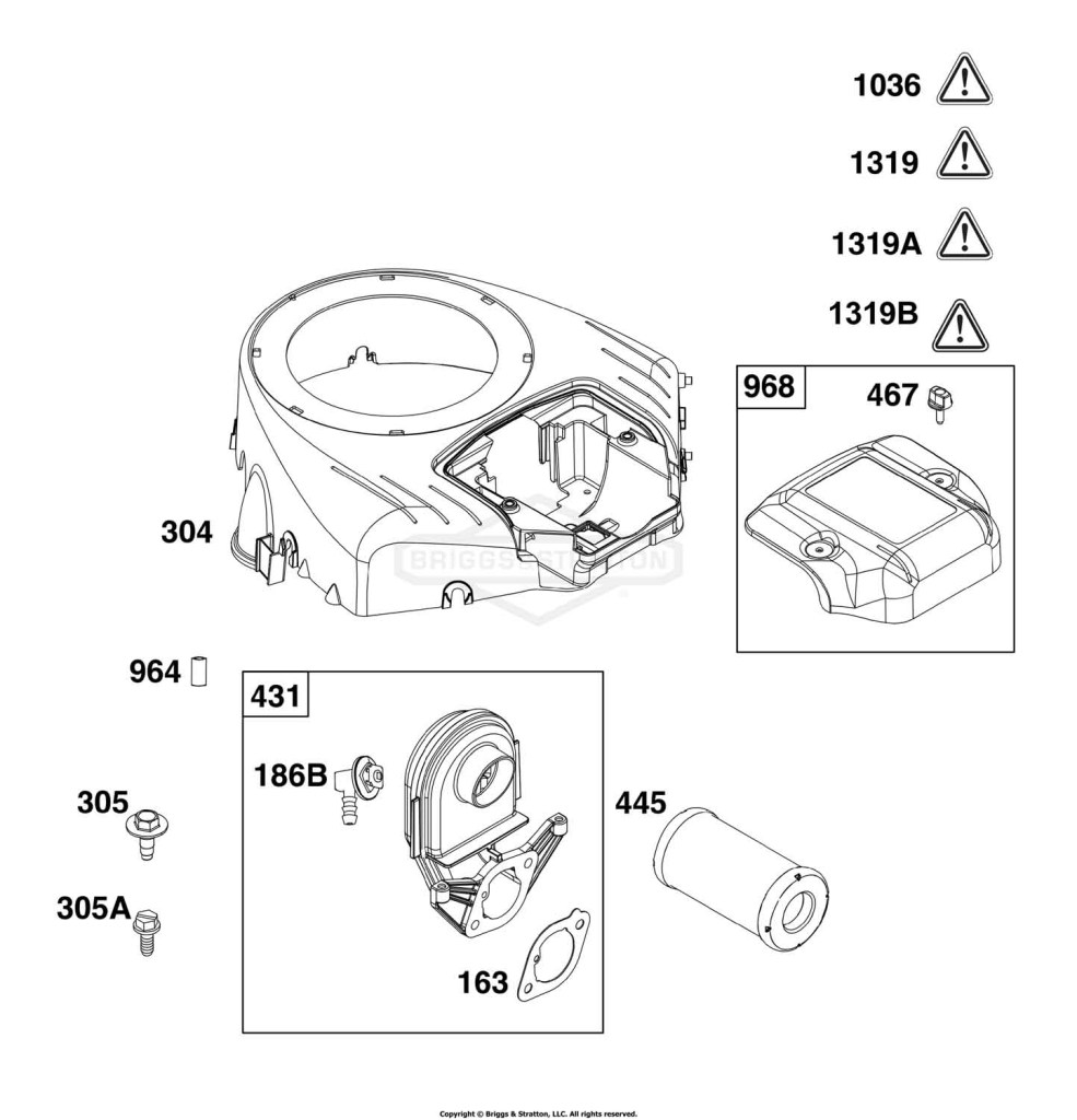 Blower Housing and Air Cleaner Group