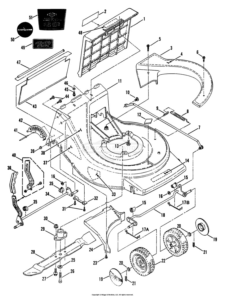 Deck, Wheels & Discharge Components