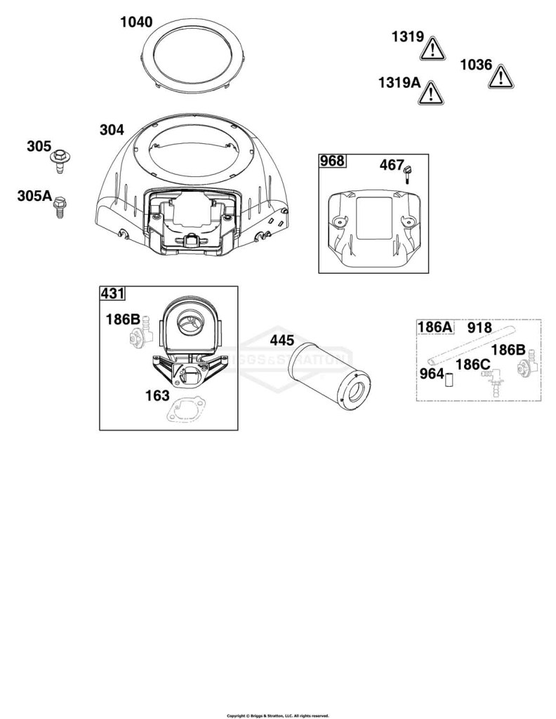 Blower Housing and Air Cleaner Group