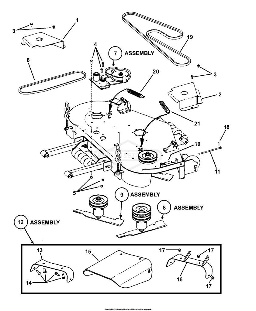 48 CUTTING DECK ASSEMBLY (Final Assy)