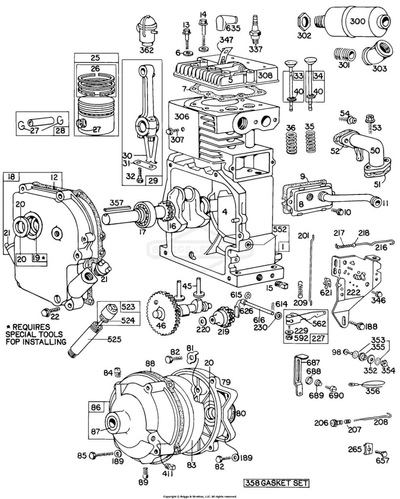 Cylinder, Crankcase,Piston