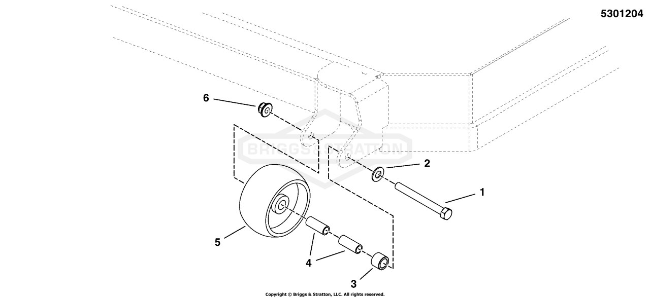 48 Mower Deck - Rollers