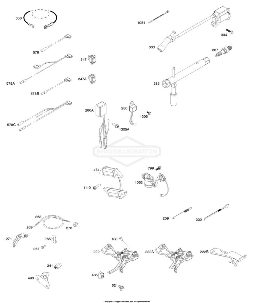 Armature, Controls, Electrical System, Governor Spring, Ignition, Spark Plug