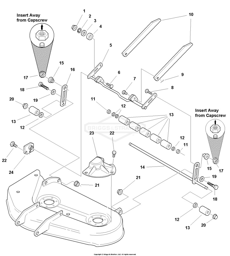 34 Mower Deck - Height Adjustment