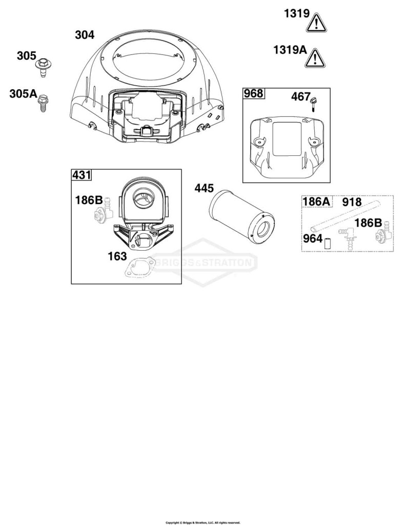 Blower Housing and Air Cleaner Group