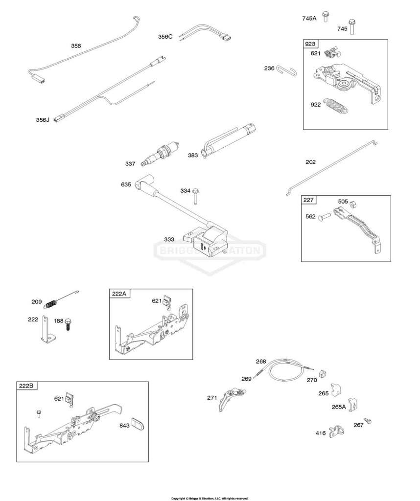 Armature, Controls, Electrical System, Governor Spring, Spark Plug