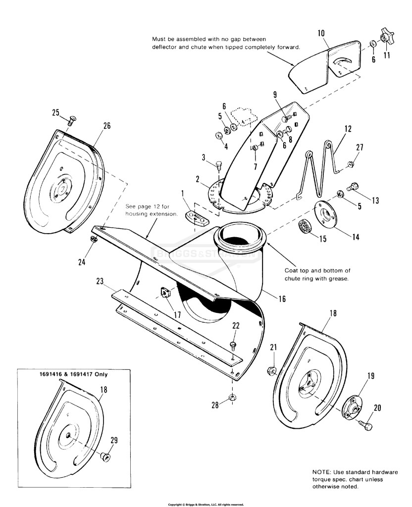 Auger Housing & Chute Group
