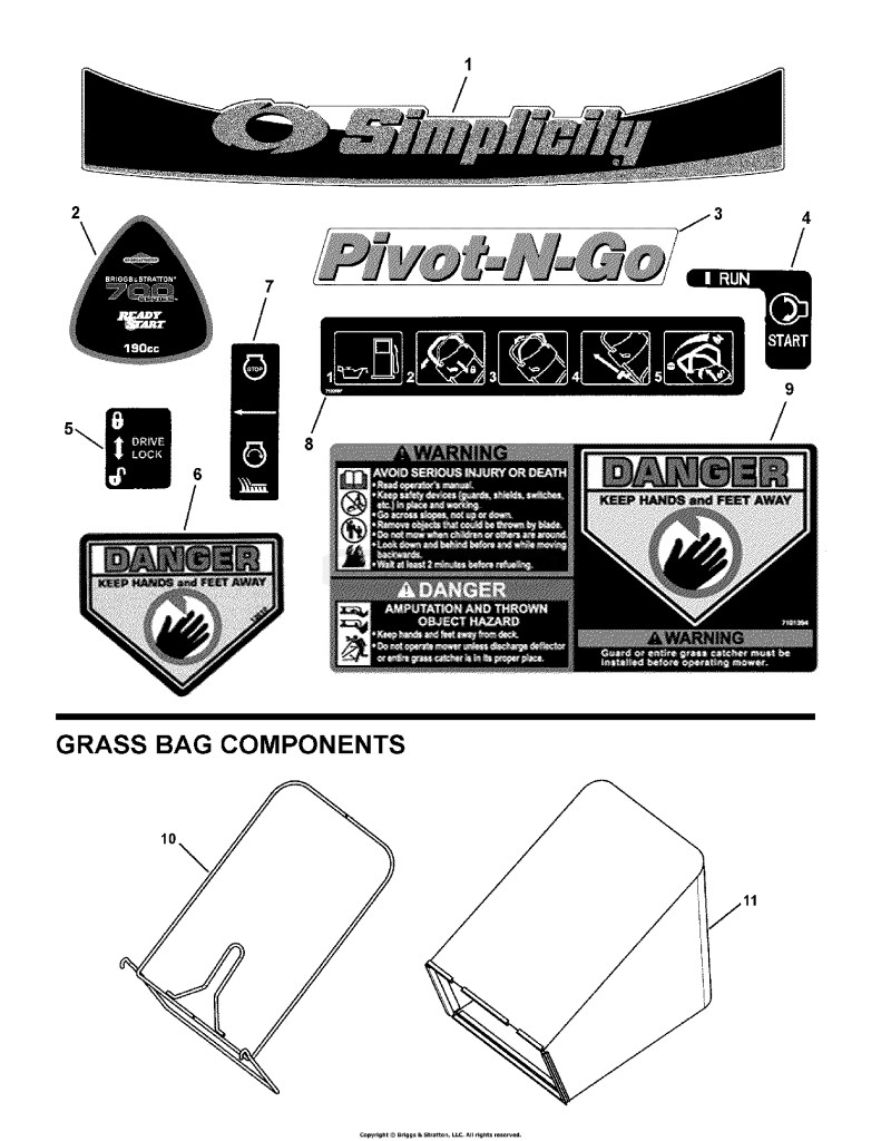 Decals & Bag Assembly (4058deca-7502884)