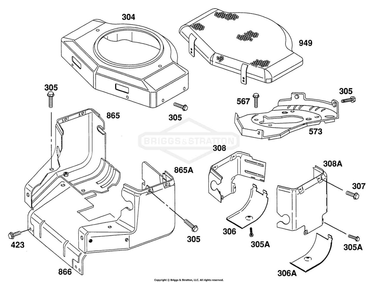 Blower Hsg, Air Guides