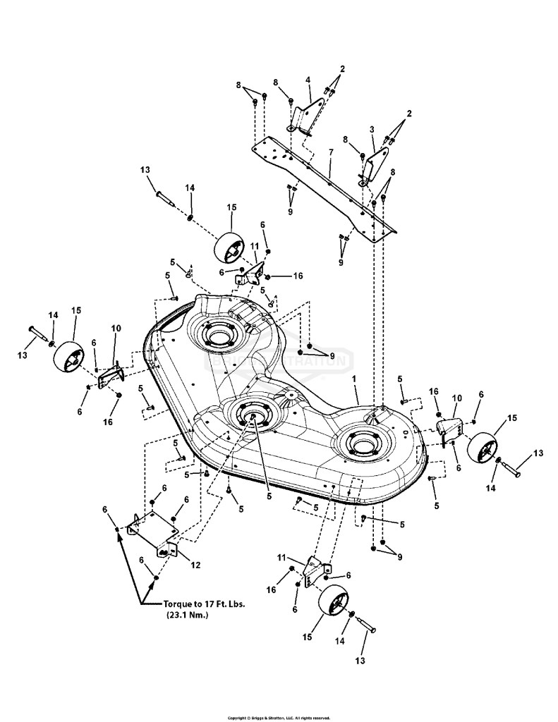 52 Deck Housing Assembly (7501702C_7501702D)