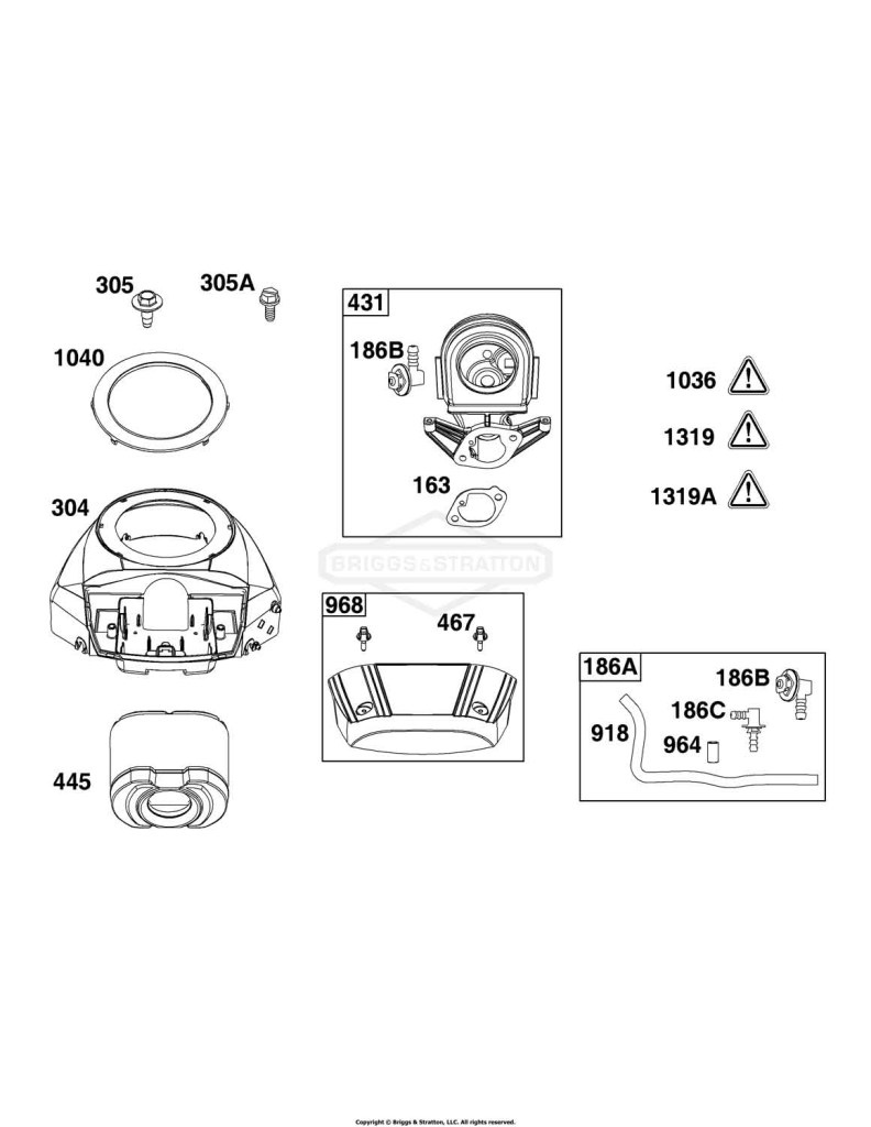 Blower Housing and Air Cleaner Group