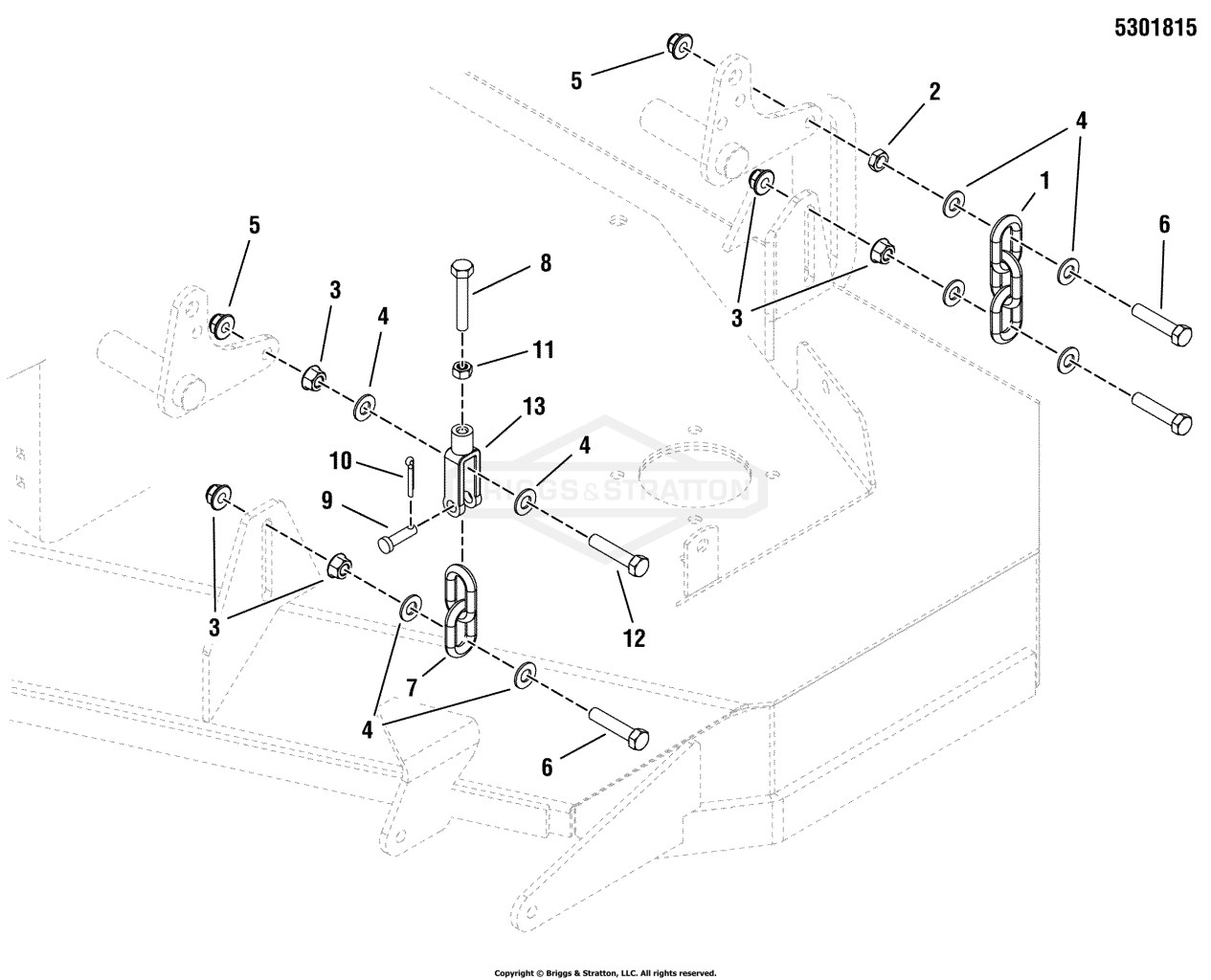 52 Mower Deck - Hanger Chains