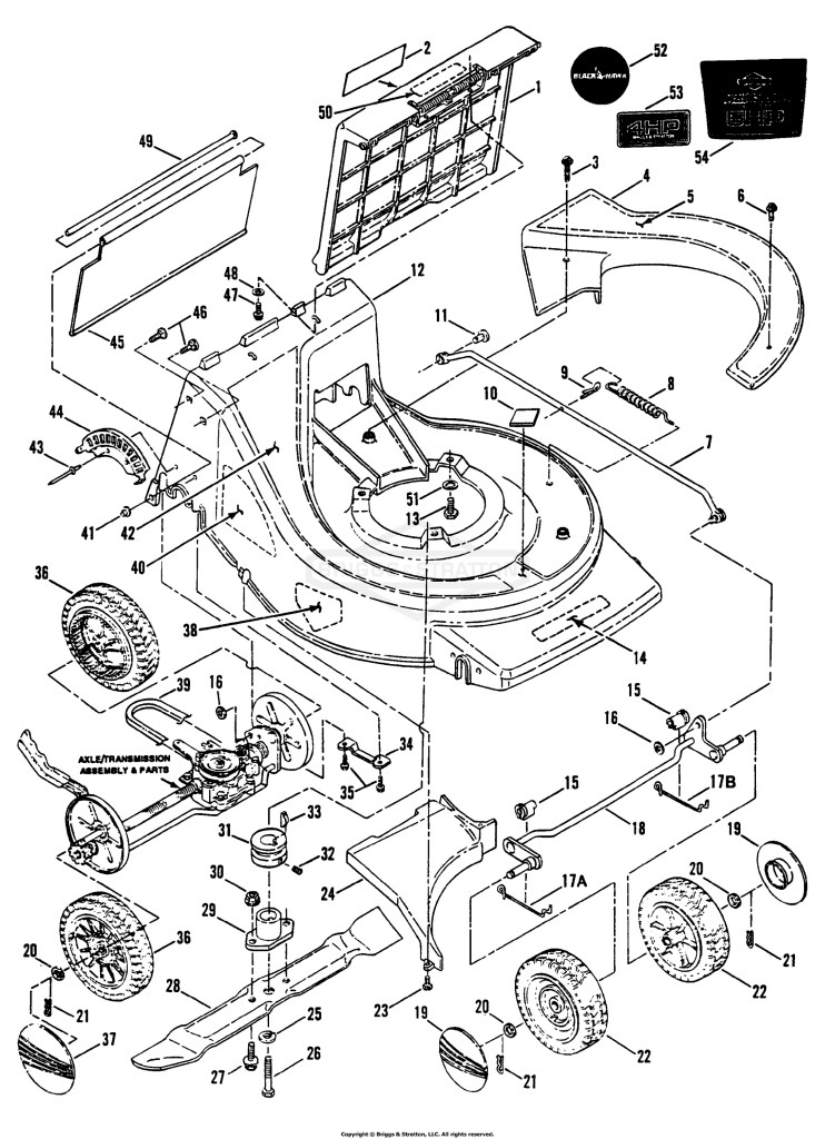Deck, Wheels & Discharge Components
