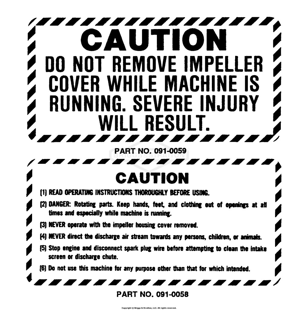 Caution Decals