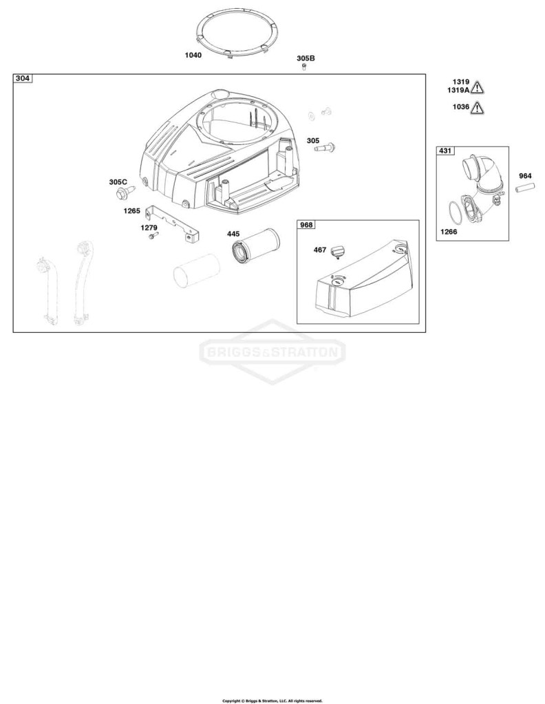 Blower Housing and Air Cleaner Group