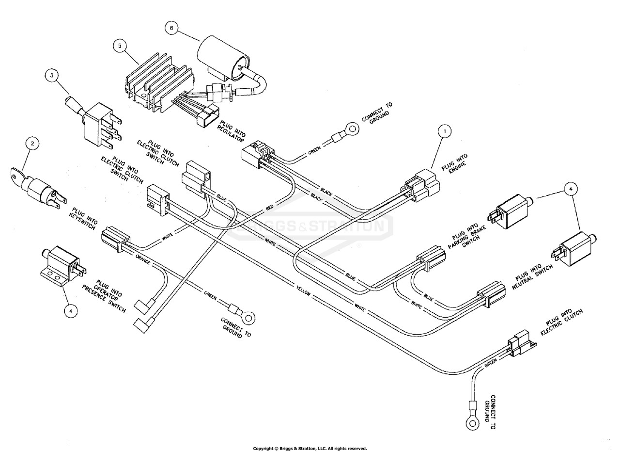 Electrical Group - 14HP Kawasaki Manual Start