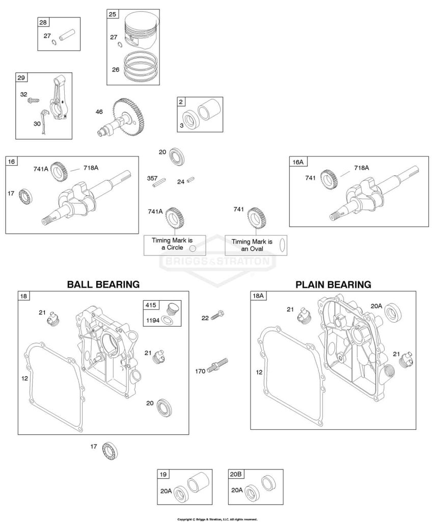 Camshaft, Crankcase Cover/Sump, Crankshaft, Piston/Rings/Connecting Rod