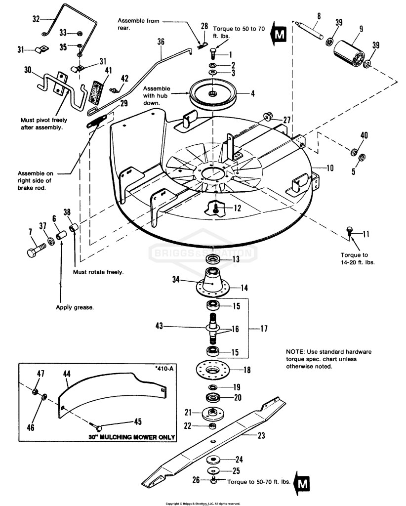 30 Mower Deck & Arbor Group