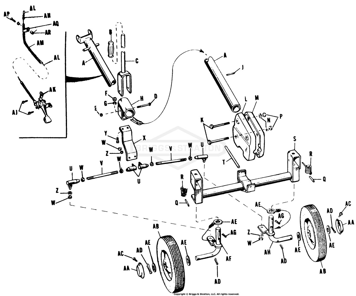 FRONT AXLE AND FRONT SUPPORT