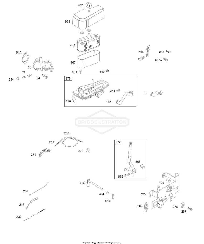 Air Cleaner, Controls, Springs