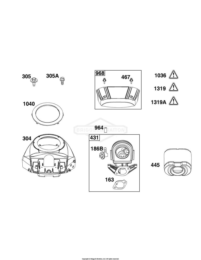 Blower Housing and Air Cleaner Group