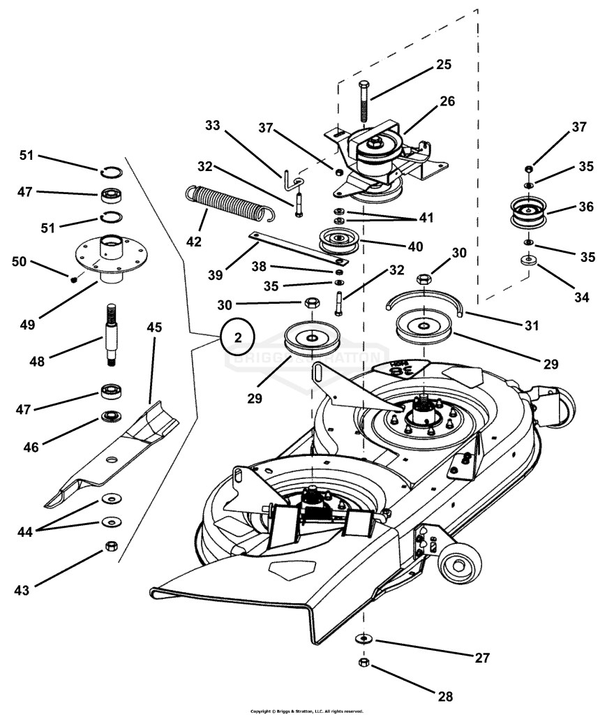 38 Cutting Deck, Belts & Brakes