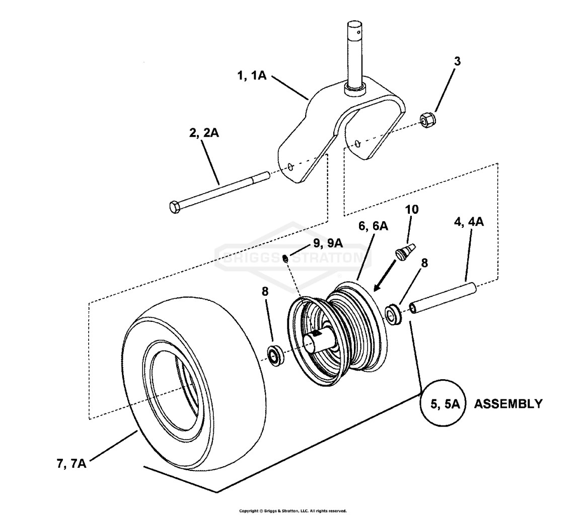 CASTER WHEEL ASSEMBLY