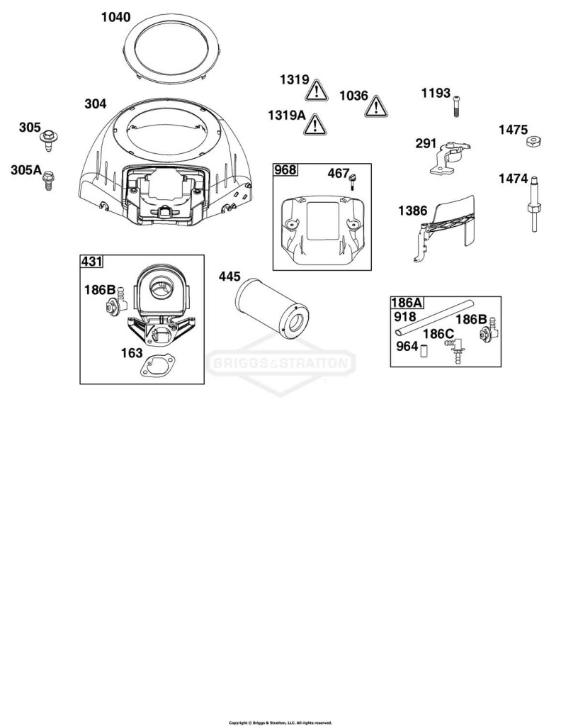 Blower Housing and Air Cleaner Group