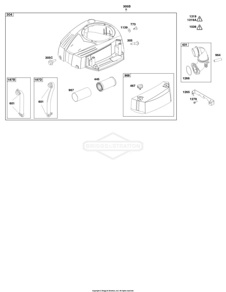 Blower Housing and Air Cleaner Group