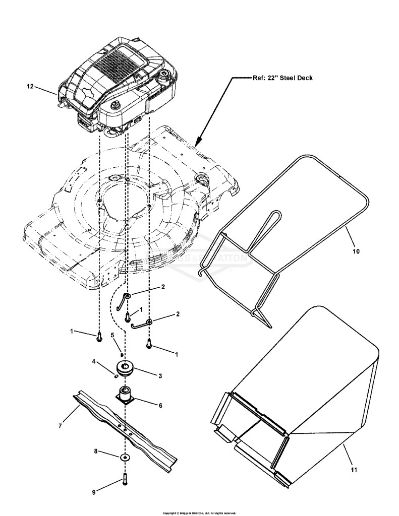 Engine, Blade & Grass Bag Group