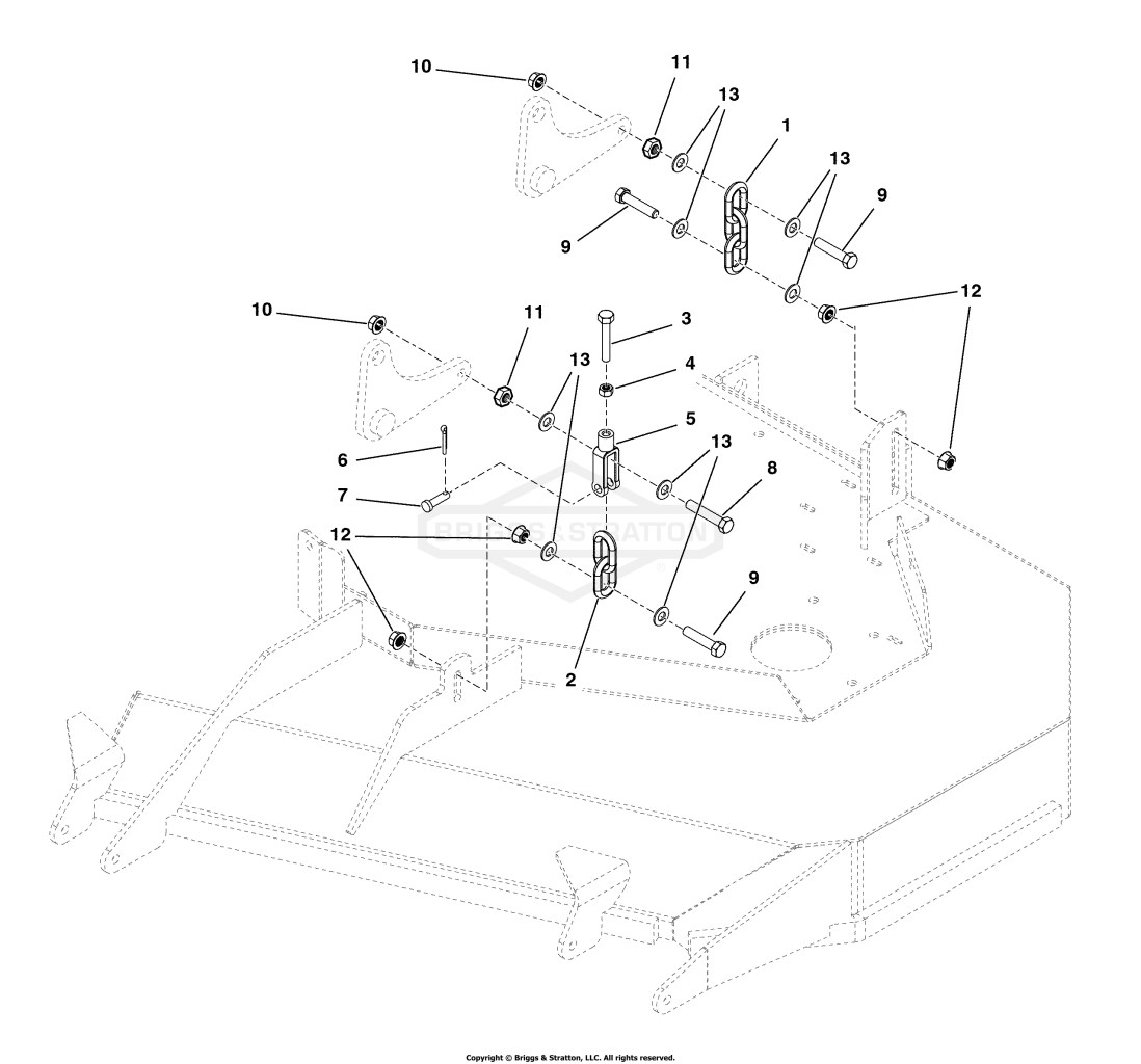 52 & 61 Mower Deck - Hanger Chains