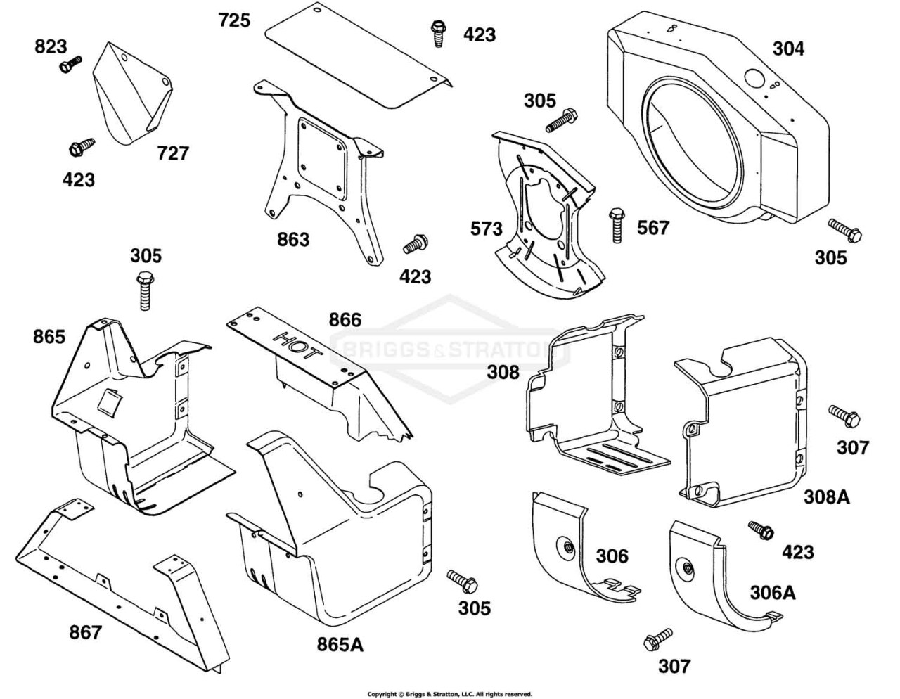 Blower Hsg,Air Guide Parts