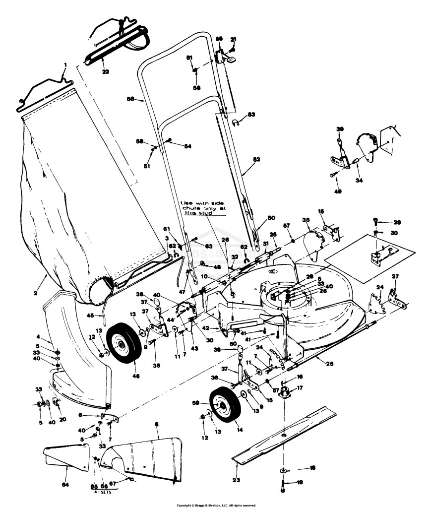 Grass Bag And Side Chute