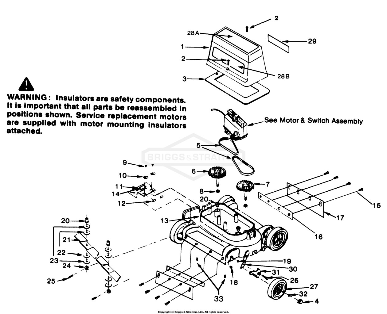 Deck & Cover Group Repair Parts