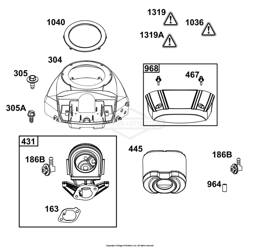 Blower Housing and Air Cleaner Group