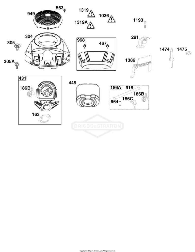 Blower Housing and Air Cleaner Group