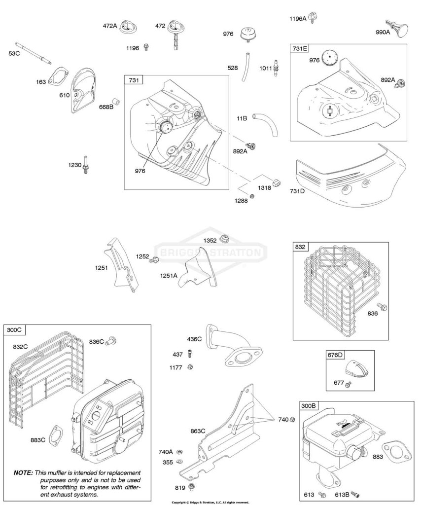 Blower Housing/Shrouds, Exhaust System